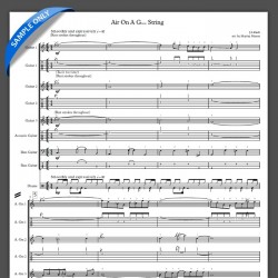 'Air On A Groove String' - Full Score