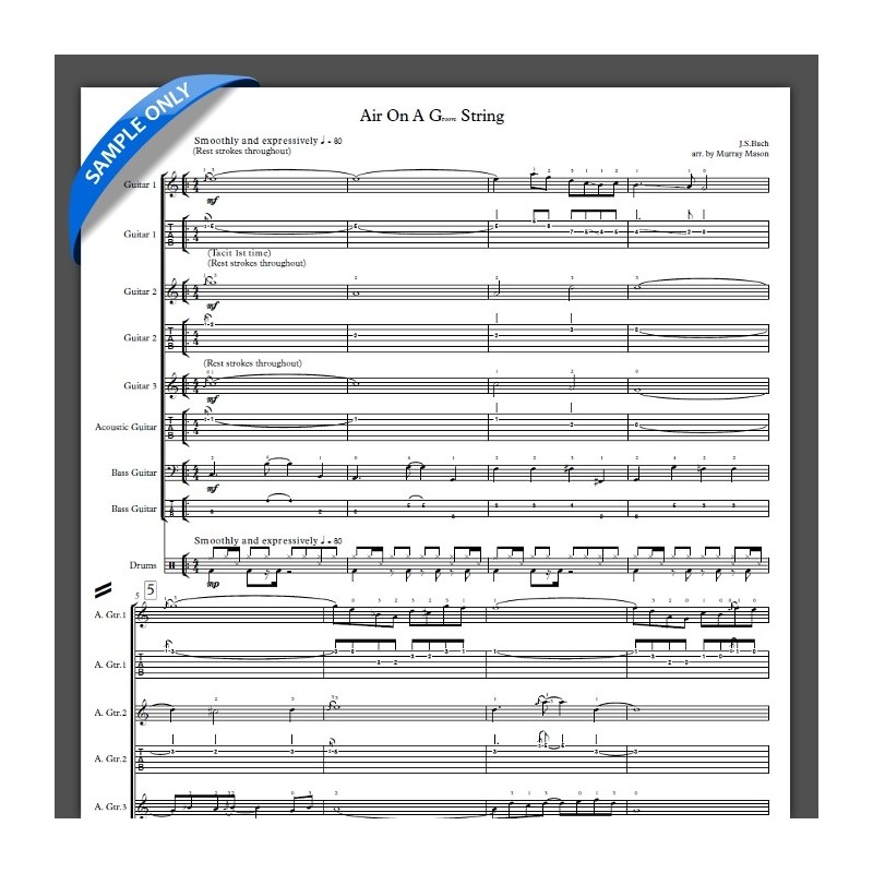 'Air On A Groove String' - Full Score